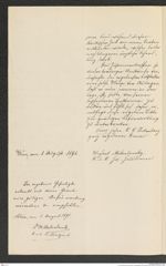 k.k. naturhistorisches Hofmuseum, Intendanzakten 1885-1896 (Hauer), Aktenzahl Z.500/1891, Seite 2